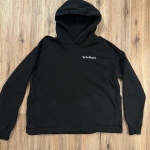 Do Not Disturb DND by Ferris Hoodie Black Streetwear Skater Hoodie Size XL Heavy